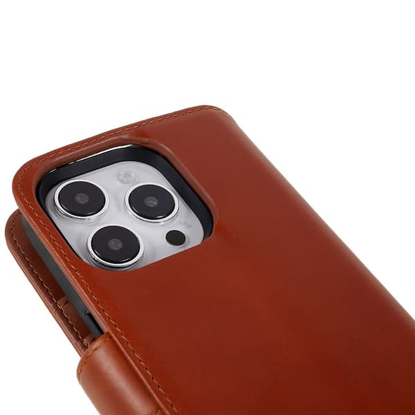 Nordic Covers iPhone 14 Pro Fodral MagLeather Maple Brown