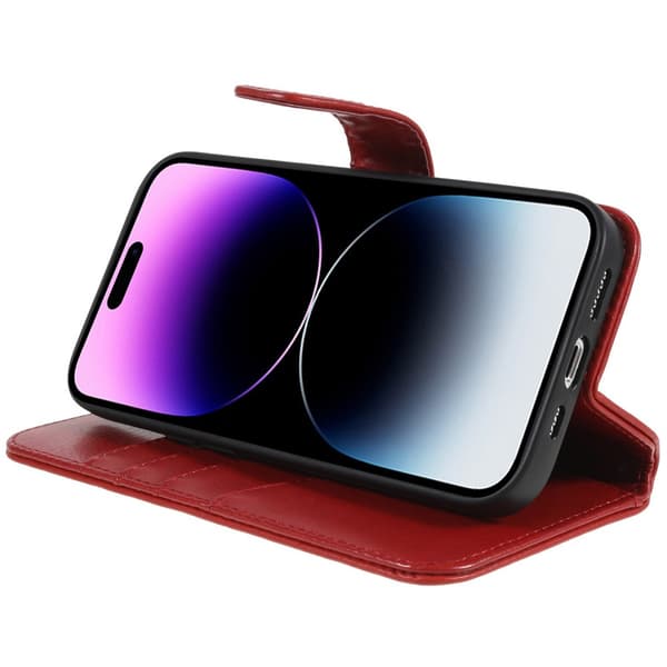 Nordic Covers iPhone 14 Pro Max Etui MagLeather Poppy Red
