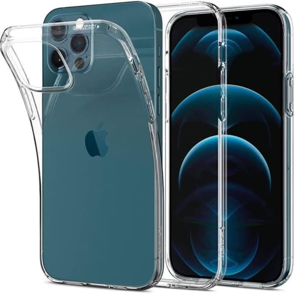 Skal till iPhone 12 Pro - Spigen - Liquid Crystal - Genomskinlig - Mjuk - TPU