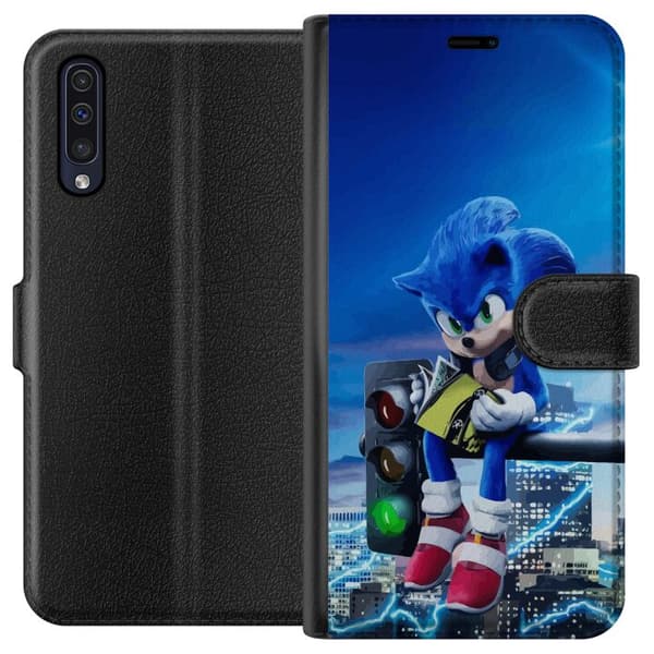 Samsung Galaxy A50 Tegnebogsetui Sonic the Hedgehog