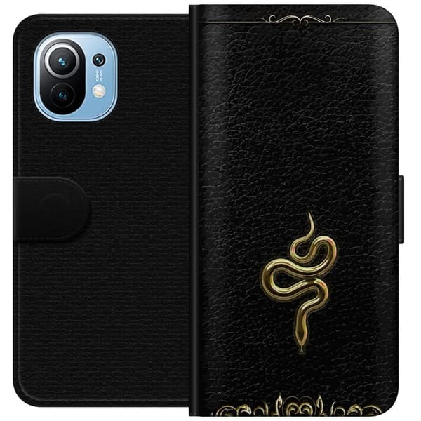 Xiaomi Mi 11 Plånboksfodral Guld Orm