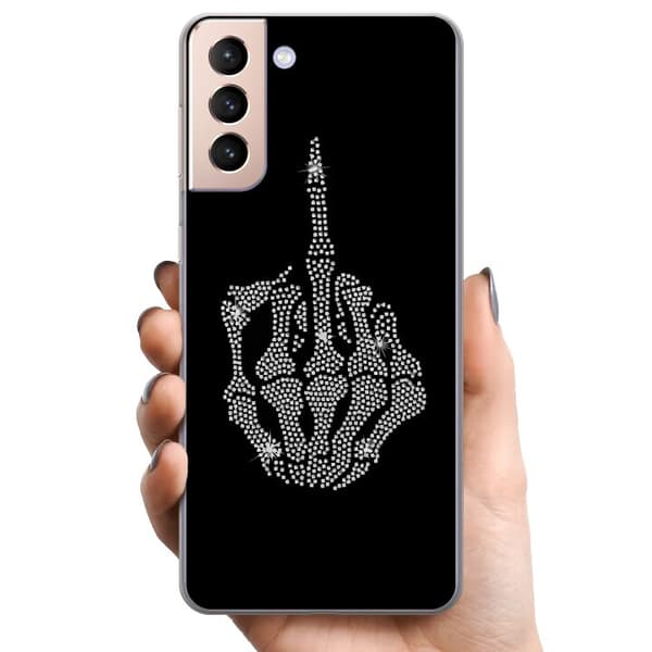 Samsung Galaxy S21+ 5G TPU Mobilskal Fuck You Bling