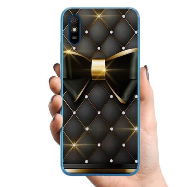 Xiaomi Redmi 9A TPU Mobildeksel Gullrosett
