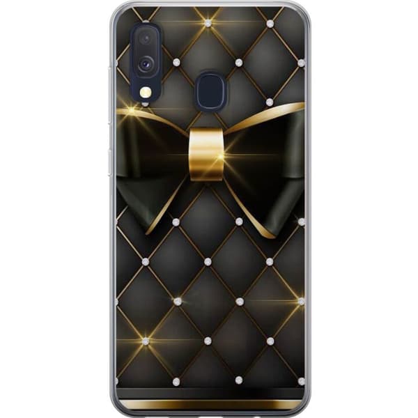 Samsung Galaxy A40 Cover / Mobilcover - Guldrosen