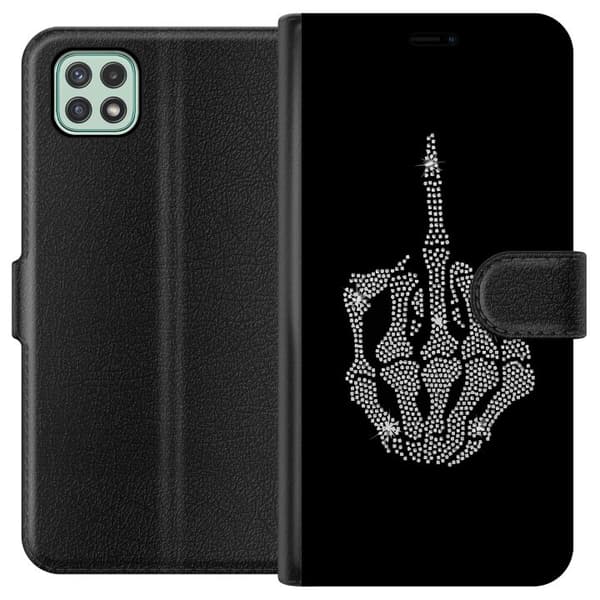 Samsung Galaxy A22 5G Tegnebogsetui Fuck dig Bling