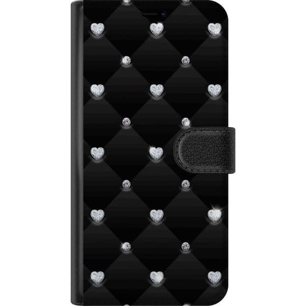 Samsung Galaxy S22+ 5G Lommeboketui Diamant Hjerte