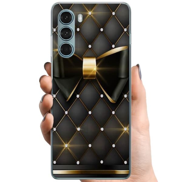 Motorola Moto G200 5G TPU Mobilskal Gyllene rosett