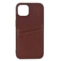 Miniatyrbillede 1 af 4: Mobilcover PU 2 kort Brun - iPhone 12/12 Pro
