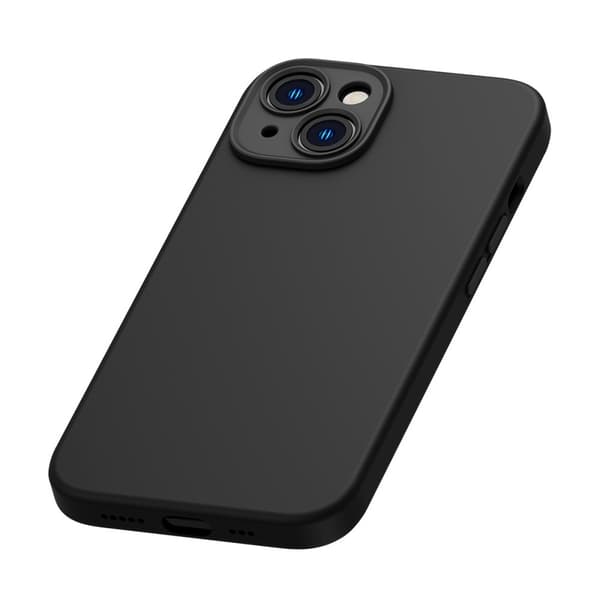 Baseus iPhone 14 Plus Skal Liquid Silica Gel MagSafe Svart