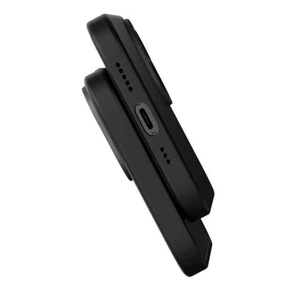 Baseus iPhone 14 Plus Skal Liquid Silica Gel MagSafe Svart