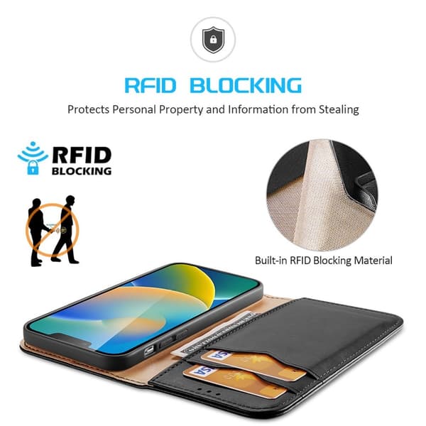 DUX DUCIS iPhone 14 Plus Kotelo Hivo Series Musta