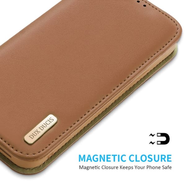 DUX DUCIS iPhone 14 Plus Kotelo Hivo Series Ruskea
