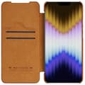 Miniatyrbild 3 av 6: Nillkin iPhone 14 Plus Fodral Qin Pro Series Brun