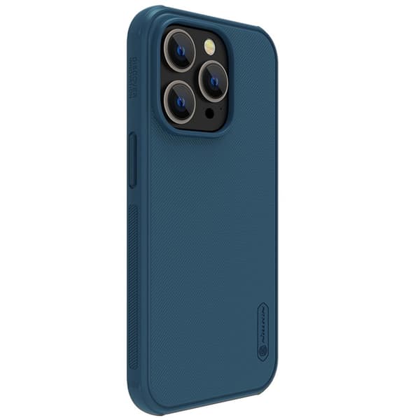 Nillkin iPhone 14 Pro Skal Frosted Shield Pro MagSafe Blå