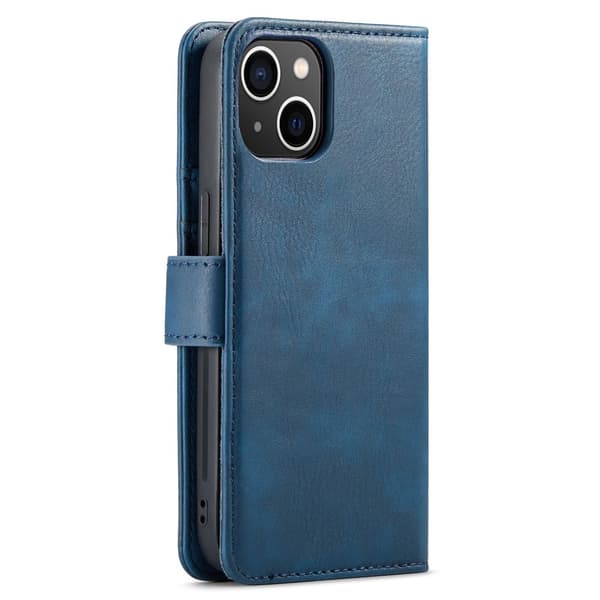 DG MING iPhone 14 Plus 2-i-1 Magnet Pungetui - Blå