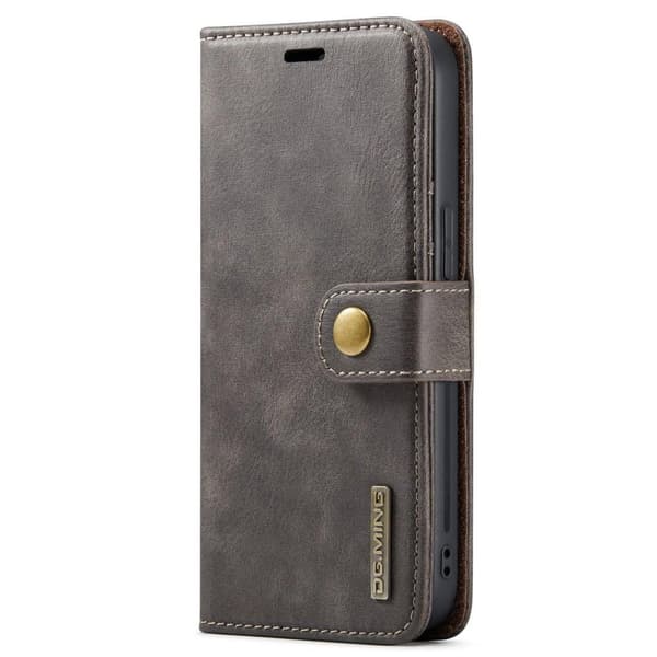 DG MING iPhone 14 Plus 2-i-1 Magnet Pungetui - Grå