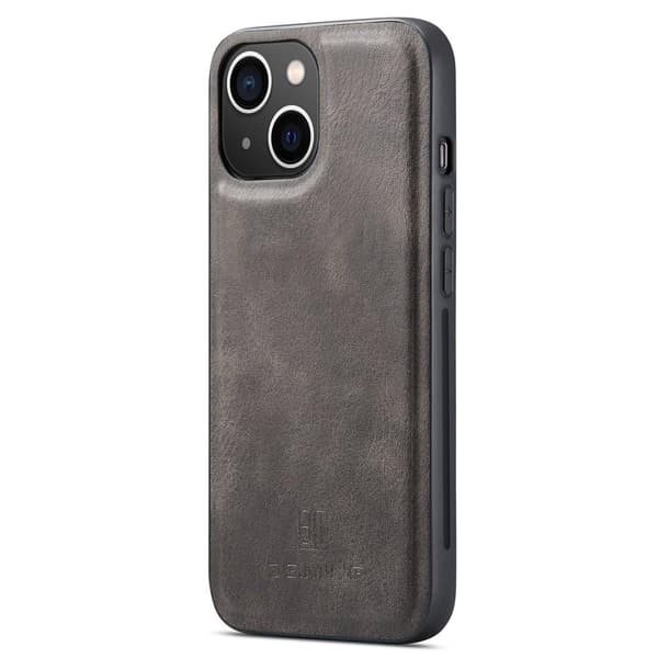 DG MING iPhone 14 Plus 2-i-1 Magnet Pungetui - Grå