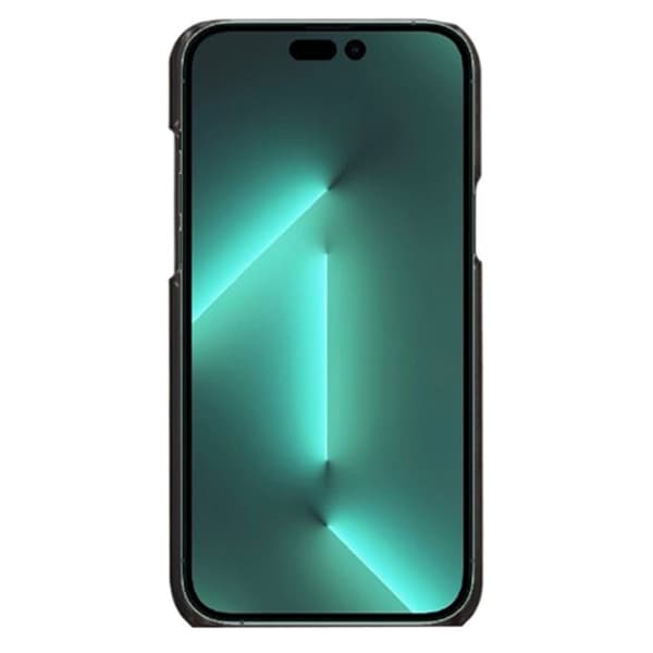 SKALO iPhone 14 Pro PU-læder Kortholder Cover - Sort