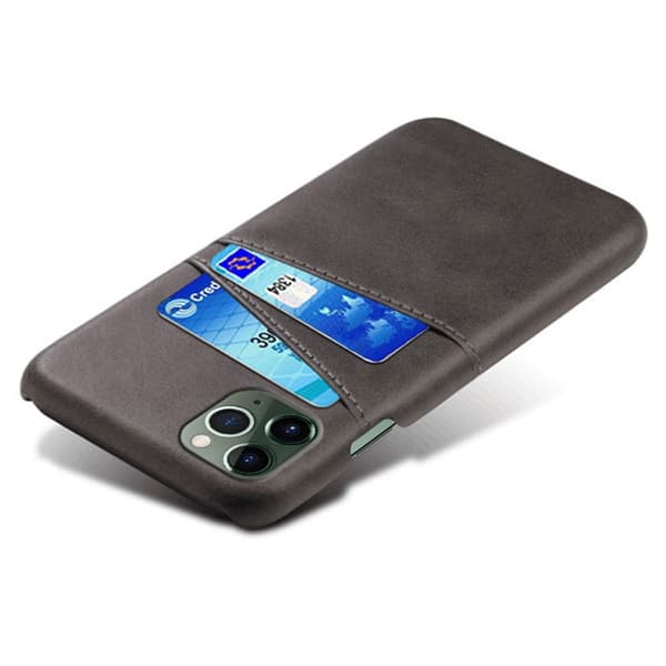 SKALO iPhone 14 Pro PU-læder Kortholder Cover - Sort