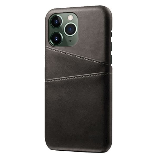 SKALO iPhone 14 Pro PU-læder Kortholder Cover - Sort