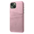 Miniatyrbillede 2 af 5: SKALO iPhone 14 Plus PU-læder Kortholder Cover - Rosa guld