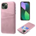 Miniatyrbillede 1 af 5: SKALO iPhone 14 Plus PU-læder Kortholder Cover - Rosa guld