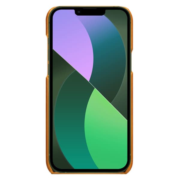 SKALO iPhone 14 Plus PU-læder Kortholder Cover - Lys brun