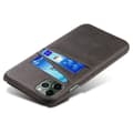 Miniatyrbillede 4 af 5: SKALO iPhone 14 Plus PU-læder Kortholder Cover - Sort