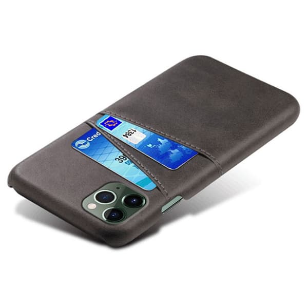 SKALO iPhone 14 Plus PU-læder Kortholder Cover - Sort