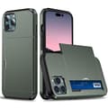 Pikkukuva 1 / 11: SKALO iPhone 14 Pro Max Armor Suojakuori korttikotelo - Vihreä