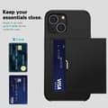 Pikkukuva 7 / 11: SKALO iPhone 14 Plus Armor Suojakuori korttikotelo - Musta