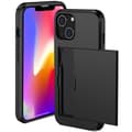 Pikkukuva 11 / 11: SKALO iPhone 14 Plus Armor Suojakuori korttikotelo - Musta