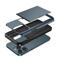 Miniatyrbillede 3 af 11: SKALO iPhone 14 Pro Armor Cover kortholder - Blå