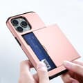 Miniatyrbillede 8 af 11: SKALO iPhone 14 Pro Armor Cover kortholder - Rosa guld
