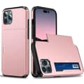 Miniatyrbillede 1 af 11: SKALO iPhone 14 Pro Armor Cover kortholder - Rosa guld