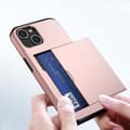 Miniatyrbillede 8 af 11: SKALO iPhone 14 Plus Armor Cover kortholder - Rosa guld