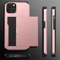 Miniatyrbillede 9 af 11: SKALO iPhone 14 Plus Armor Cover kortholder - Rosa guld
