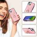 Pikkukuva 7 / 11: SKALO iPhone 14 Plus PU-nahkainen kortinhaltijan rengas - Pinkki