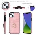 Pikkukuva 11 / 11: SKALO iPhone 14 Plus PU-nahkainen kortinhaltijan rengas - Pinkki