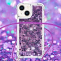 Miniatyrbillede 4 af 6: SKALO iPhone 14 Plus Kvicksand Glitter Mobile Collar - Lilla
