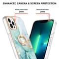Miniatyrbild 3 av 4: SKALO iPhone 14 Pro Max Marmor TPU Skal Med Ring - Motiv 4