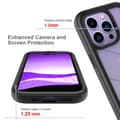 Miniatyrbillede 4 af 6: SKALO iPhone 14 Pro Stødsikker Clear Hybrid Cover - Sort