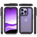 Miniatyrbillede 6 af 6: SKALO iPhone 14 Pro Stødsikker Clear Hybrid Cover - Sort