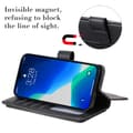 Miniatyrbillede 8 af 11: SKALO iPhone 14 Pro 10-RUM Flip Cover - Sort