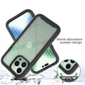 Miniatyrbillede 2 af 6: SKALO iPhone 14 Plus Stødsikker Clear Hybrid Cover - Sort