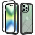 Miniatyrbillede 1 af 6: SKALO iPhone 14 Plus Stødsikker Clear Hybrid Cover - Sort