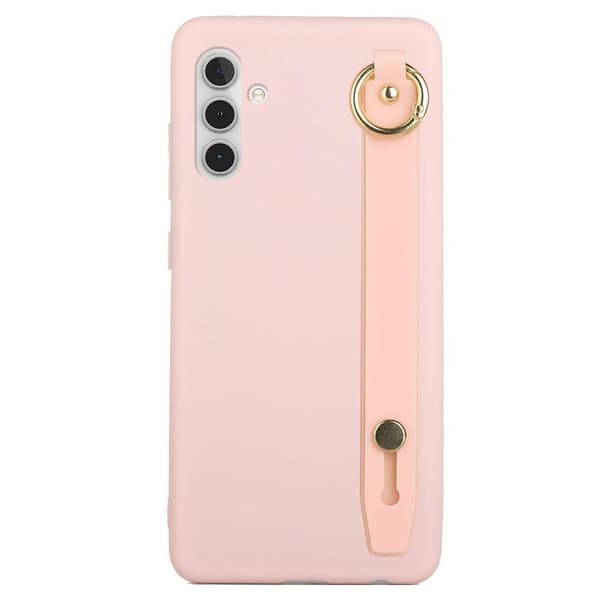 SKALO Samsung A04s 4G Håndrem TPU-cover - Pink