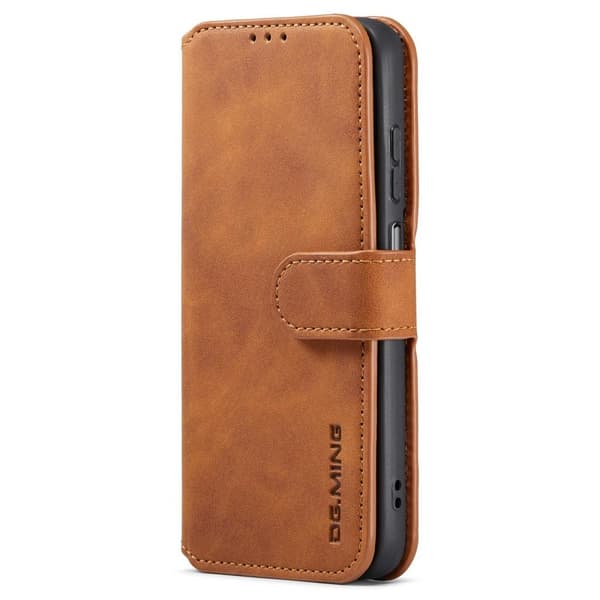 DG MING Samsung A04s 4G Premium Cut Tegnebog Etui - Brun