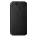 Pikkukuva 2 / 8: SKALO Samsung A04s 4G Carbon Fiber Lompakkokotelo - Musta