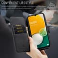 Pikkukuva 6 / 8: DG MING Samsung A04s 4G Premium Cut Lompakkokotelo - Musta